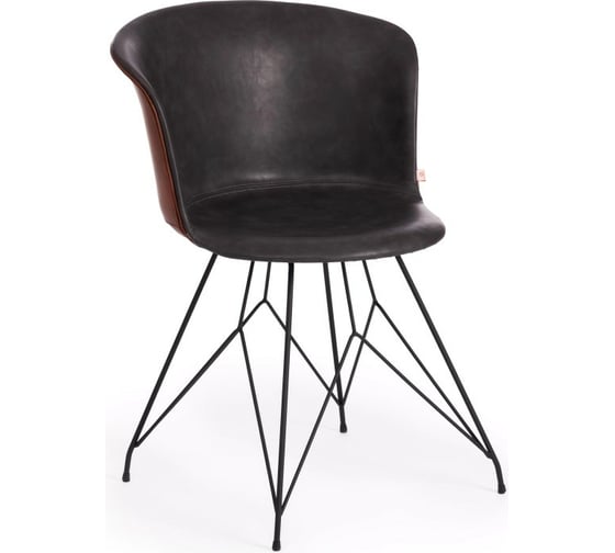 Стул Tetchair KRANZ 9322М экокожа / пластик, 53x55x45x76,5, 2 шт grey cерый 7 / Brown 15513
