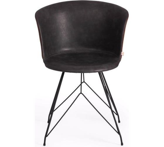 Стул Tetchair KRANZ 9322М экокожа / пластик, 53x55x45x76,5, 2 шт grey cерый 7 / Brown 15513