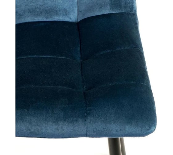 Стул Tetchair CHILLY 7094 металл/вельвет, 45x55x87,5 см, синий/черный, G062-48, 4 шт 13290