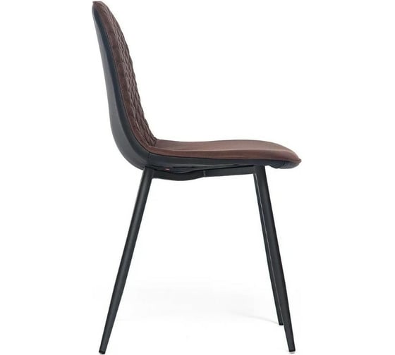 Стул Tetchair STORM 807 металл, ткань наппа, 46x53x87x49 см, темно-коричневый/черный, PK-03, 4 шт 12093