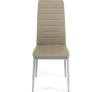 Стул Tetchair Easy Chair 24 металл/экокожа, 40x42x95.5 см пепельно-коричневый/серый, 4 шт 13193
