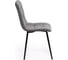 Стул Tetchair CHILLY MAX велюр/металл, 45x54x90 см, серый 25/черный 15831 2