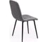 Стул Tetchair CHILLY MAX велюр/металл, 45x54x90 см, серый 25/черный 15831 3