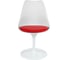 Стул Tetchair TULIP FASHION CHAIR 109 металл/пластик/PU, 55x48x81 см, белый/красный 13198 2