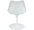 Стул Tetchair TULIP FASHION CHAIR 109 металл/пластик/PU, 55x48x81 см, белый/красный 13198 3