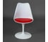 Стул Tetchair TULIP FASHION CHAIR 109 металл/пластик/PU, 55x48x81 см, белый/красный 13198 6