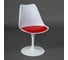 Стул Tetchair TULIP FASHION CHAIR 109 металл/пластик/PU, 55x48x81 см, белый/красный 13198 7