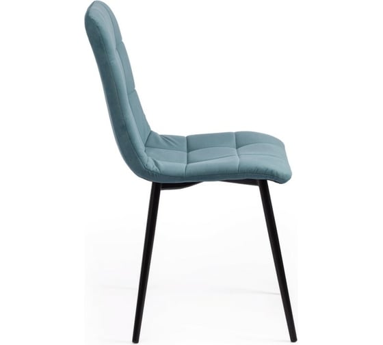 Стул Tetchair CHILLY MAX велюр/металл, 45x54x90 см, темно-бирюзовый 22/черный 15830