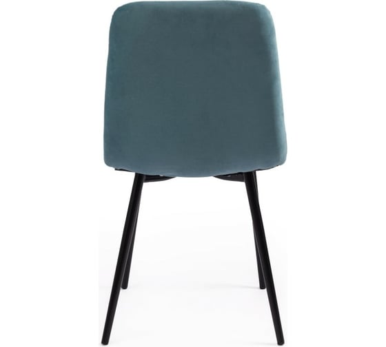 Стул Tetchair CHILLY MAX велюр/металл, 45x54x90 см, темно-бирюзовый 22/черный 15830