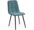 Стул Tetchair CHILLY MAX велюр/металл, 45x54x90 см, темно-бирюзовый 22/черный 15830 1