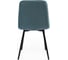 Стул Tetchair CHILLY MAX велюр/металл, 45x54x90 см, темно-бирюзовый 22/черный 15830 4