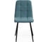 Стул Tetchair CHILLY MAX велюр/металл, 45x54x90 см, темно-бирюзовый 22/черный 15830 5