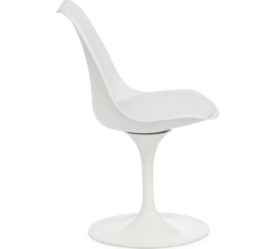 Стул Tetchair TULIP FASHION CHAIR 109 металл/пластик/PU, 55x48x81см, 2 шт белый/белый 15368