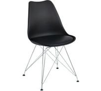 Стул Tetchair TULIP IRON CHAIR EC-123 металл/пластик, 54,5x48x83,5см, черный, 4 шт 14176