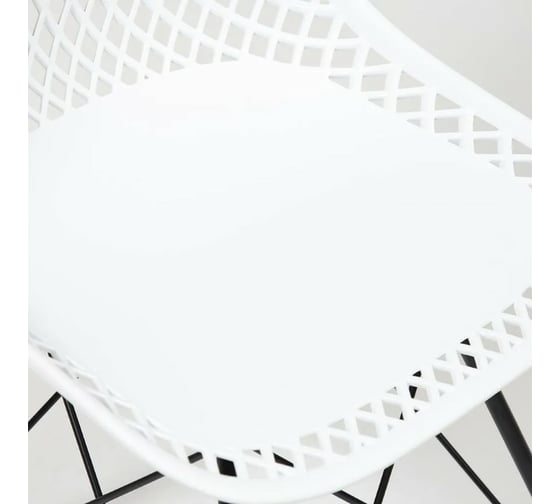 Стул Tetchair VINCENT 8001 металл/пластик, 46,5x53x83,5 см, белый/черный, 4 шт 13613