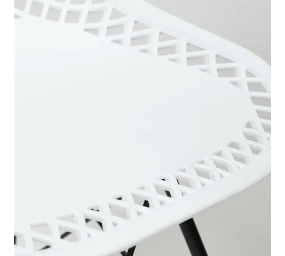 Стул Tetchair VINCENT 8001 металл/пластик, 46,5x53x83,5 см, белый/черный, 4 шт 13613