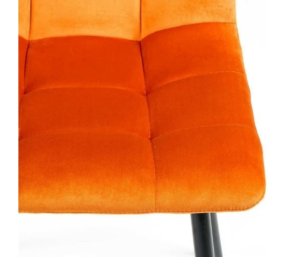 Стул Tetchair CHILLY 7094 металл/вельвет, 45x55x87,5 см, рыжий/черный, G062-24, 4 шт 13288