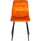 Стул Tetchair CHILLY 7094 металл/вельвет, 45x55x87,5 см, рыжий/черный, G062-24, 4 шт 13288 2