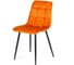 Стул Tetchair CHILLY 7094 металл/вельвет, 45x55x87,5 см, рыжий/черный, G062-24, 4 шт 13288 3