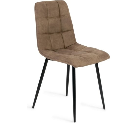 Стул Tetchair CHILLY 7094 металл, ткань наппа, 45x55x87,5 см, светло-коричневый/черный, PK-01, 4 шт 13289 1