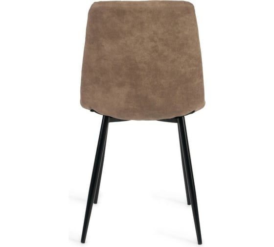 Стул Tetchair CHILLY 7094 металл, ткань наппа, 45x55x87,5 см, светло-коричневый/черный, PK-01, 4 шт 13289