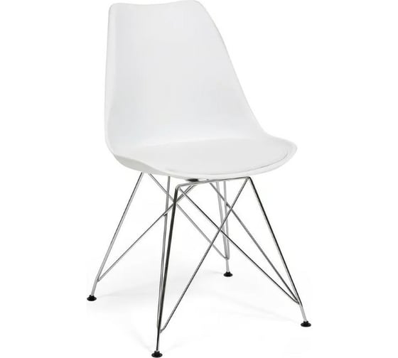 Стул Tetchair TULIP IRON CHAIR EC-123 металл/пластик, 54,5x48x83,5 см, white белый, 4 шт 13647