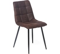 Стул Tetchair CHILLY 7094 металл, ткань наппа, 45x55x87,5 см, темно-коричневый/черный, PK-03, 4 шт 12092
