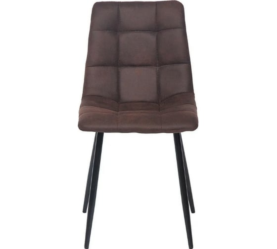 Стул Tetchair CHILLY 7094 металл, ткань наппа, 45x55x87,5 см, темно-коричневый/черный, PK-03, 4 шт 12092