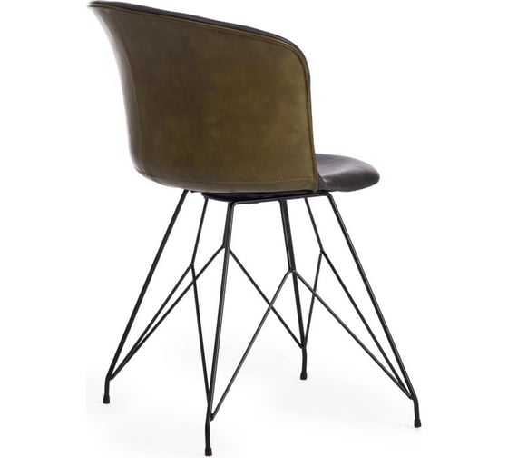 Стул Tetchair 2 шт KRANZ (mod. 9322М) экокожа / пластик, 53x55x45x76,5, Grey (Cерый) 7 / Olive 15518