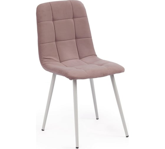 Стул Tetchair CHILLY MAX велюр/металл, 45x54x90 см, лавандовый 34/белый 15835 1