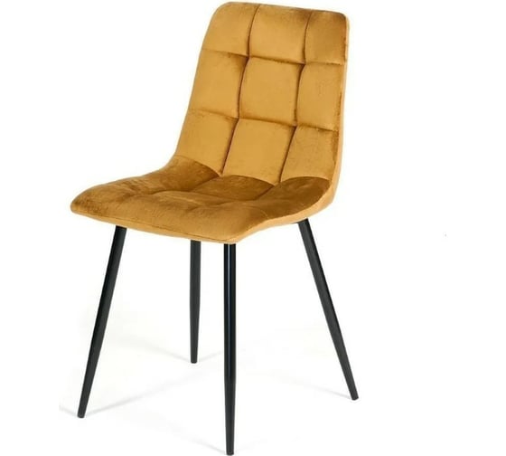Стул Tetchair CHILLY 7094 металл/вельвет, 45x55x87,5 см, коричневый/черный, G062-61, 4 шт 13286