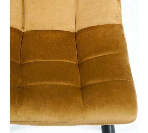 Стул Tetchair CHILLY 7094 металл/вельвет, 45x55x87,5 см, коричневый/черный, G062-61, 4 шт 13286