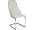 Стул Tetchair FRATELLI 8415 металл/экокожа/хром, 44x62x97x47см, слоновая кость окантовка, 4 шт 11425 1