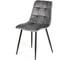 Стул Tetchair CHILLY 7094 металл/вельвет, 45x55x87,5 см, серый/черный 15389 3