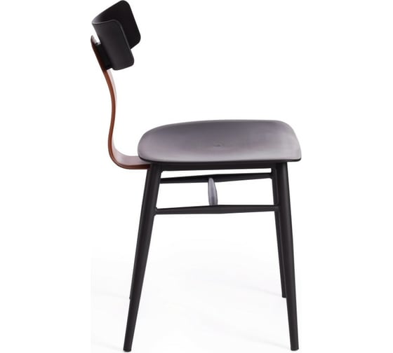 Стул Tetchair ZULUS 8333 пластик/металл, 43x49x45x74 см, 2 шт black черный / brown коричневый 15525