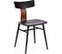 Стул Tetchair ZULUS 8333 пластик/металл, 43x49x45x74 см, 2 шт black черный / brown коричневый 15525 1