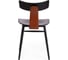 Стул Tetchair ZULUS 8333 пластик/металл, 43x49x45x74 см, 2 шт black черный / brown коричневый 15525 4