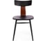 Стул Tetchair ZULUS 8333 пластик/металл, 43x49x45x74 см, 2 шт black черный / brown коричневый 15525 5