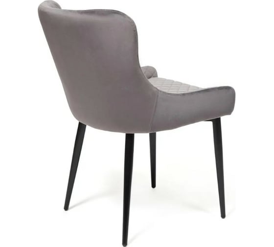 Стул Tetchair ELI 8202 металл/ткань, 53x61,5x83 см, 2 шт серый G-062-40/черный 13606