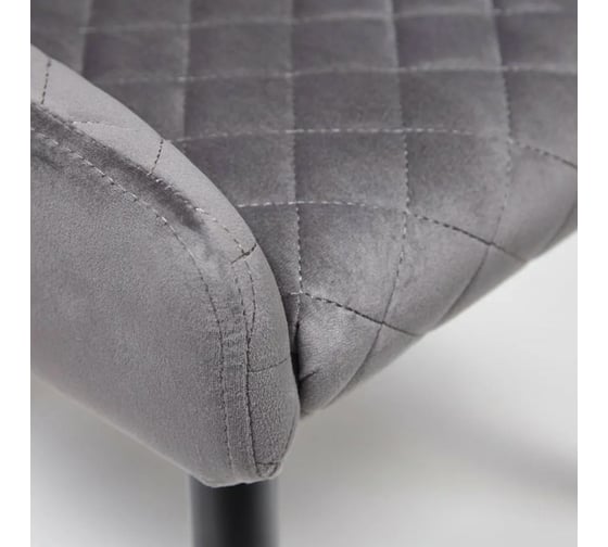 Стул Tetchair ELI 8202 металл/ткань, 53x61,5x83 см, 2 шт серый G-062-40/черный 13606