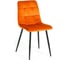 Стул Tetchair CHILLY 7094 металл/вельвет, 45x55x87,5 см, рыжий/черный 15388 1