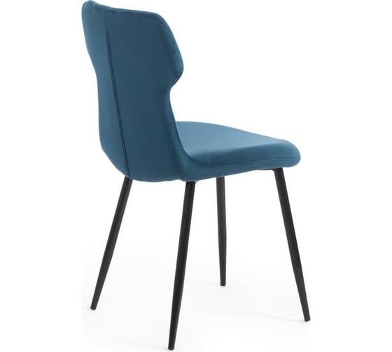 Стул Tetchair ROBOCOP DC0128 вельвет/металл, 57x46x85 см, синий HLR 63/черный, 4 шт 15169