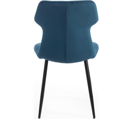 Стул Tetchair ROBOCOP DC0128 вельвет/металл, 57x46x85 см, синий HLR 63/черный, 4 шт 15169