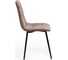 Стул Tetchair CHILLY MAX велюр/металл, 45x54x90 см, серо-бежевый 08/черный 15828 2