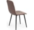 Стул Tetchair CHILLY MAX велюр/металл, 45x54x90 см, серо-бежевый 08/черный 15828 3