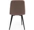 Стул Tetchair CHILLY MAX велюр/металл, 45x54x90 см, серо-бежевый 08/черный 15828 5