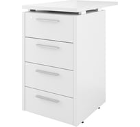 Приставная тумба Монолит / 4 ящика с змамком / 450x700x750 Белый30 ДБ38.С ДБ38.С30