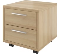 Выкатная тумба Монолит 2 ящика 450x450x456 акация лорка 31 ДБ16.С31