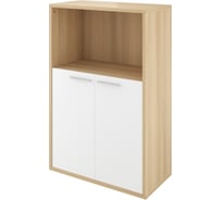 Шкаф Монолит Дублин низкий 1 откр. полка 800x400x1250 Акация лорка31/Белый30 ДБ46.33