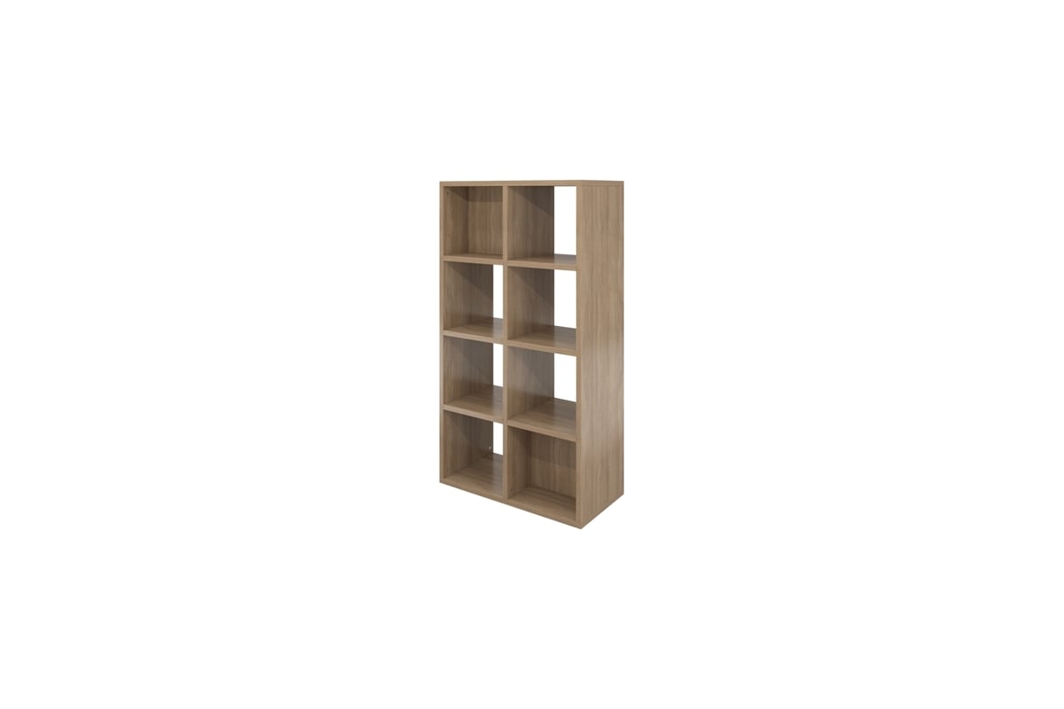 Открытый стеллаж Монолит 800x400x1500 дуб кофейный 37 ДБ30.37 ...